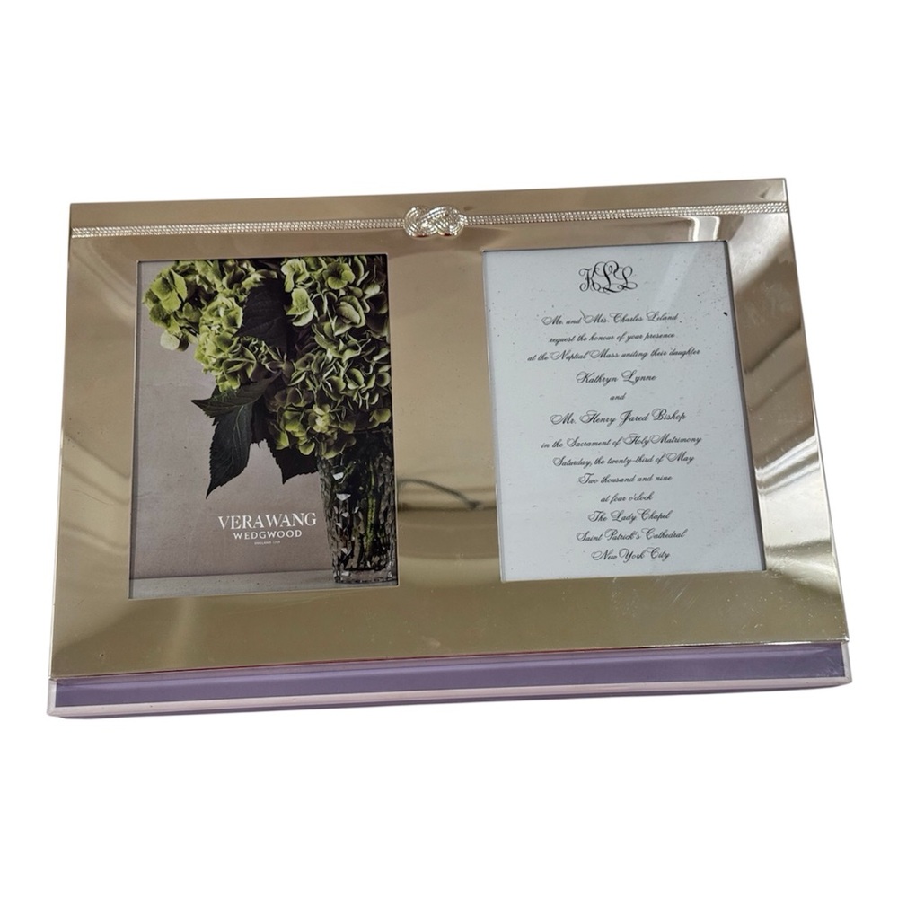 NEW Vera Wang Wedgwood Infinity Double Frame